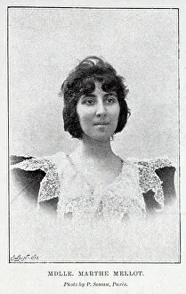 Marthe Mellot, French actress, studio portrait