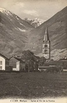 Martigny - Church and Mountain Pass of Forclaz