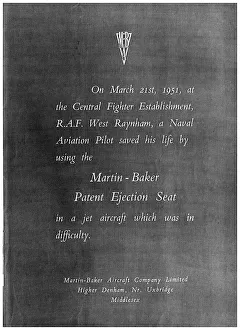 Ejection Prints: Martin-Baker Ejection Seats