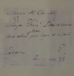 Document Collection: Martin de Cavalar with Maria Pita