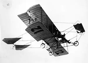 Curtiss Prints: Martin Curtiss-type pusher biplane of 1909