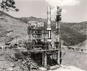 Titan Prints: Martin SM-68 Titan ICBM on a test stand