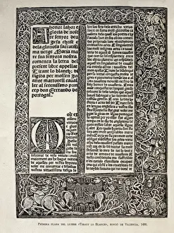 Writter Prints: MARTORELL, Joanot (1413-1468). Knight and writer