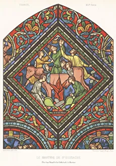 Eustache Prints: The martyrdom of Saint Eustace by Hadrian, 118