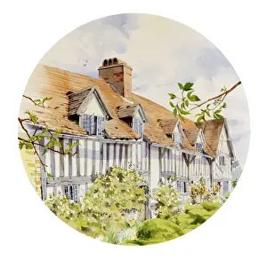 Tudor Prints: Mary Ardens House - Stratford-upon-Avon