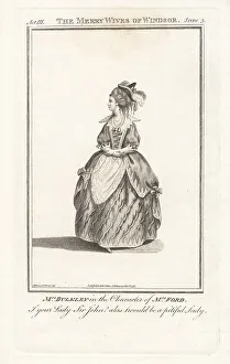 1776 Prints: Mary Bulkley as Mrs Ford in The Merry Wives of Windsor