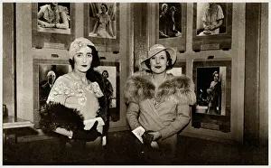 Mary Cunningham-Reid & Barbara Cartland at Peter North exhib
