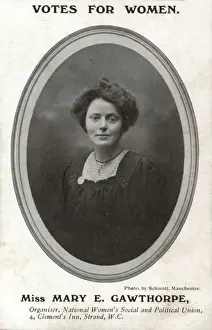 Caption Prints: Mary E Gawthorpe Suffragette