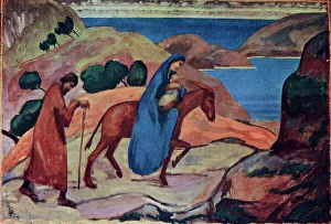 Atop Prints: Mary and Joseph Travelling