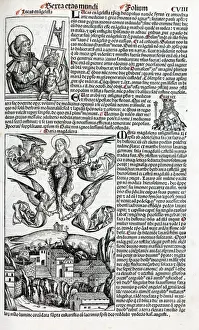 1493 Prints: Mary Magdalene ascending to heaven