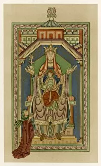 Images Dated 20th October 2007: Mary in Old Manuscript