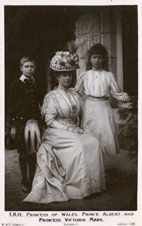 Mary, Princess of Wales with Prince Albert and Princess Mary Mary, Princess of Wales with Prince Albert and Princess Mary