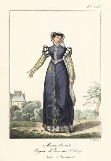 Gold Embroidery Prints: Mary, Queen of Scots, 1542-1587