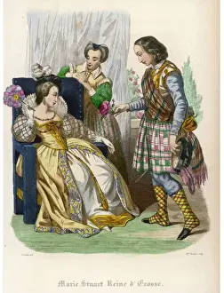 1587 Prints: Mary, Queen of Scots, with Lord Darnley