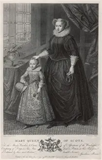 1587 Prints: Mary, Queen of Scots / Son