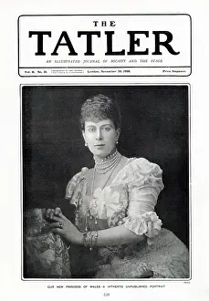 Font Prints: Mary of Teck (1867 - 1953), front cover of The Tatler 20th November 1901