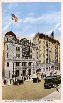 Maryland Theatre and Hotel Kernan, Baltimore, Maryland, USA
