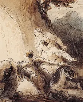 Westall Prints: The Three Marys at the Sepulchre