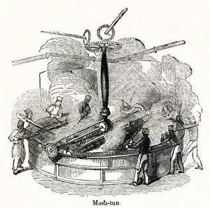 Octavius Collection: Mash tun at a distillery, south-west London