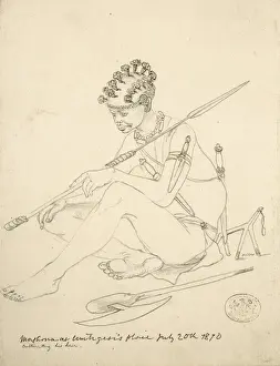 John Thomas Baines Prints: Mashona at Umtigesis place July 1870