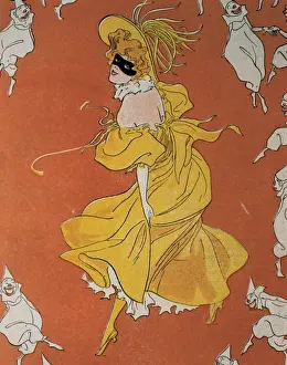 Plume Prints: Mask. Jugend Magazine, 1898. Germany