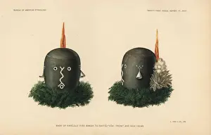 Ethnology Prints: Mask of Kwe lele, Fire Maker to Shit su kiai, Zuni nation