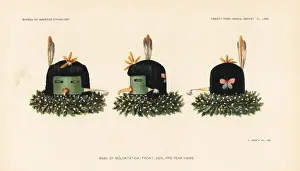 Nation Prints: Mask of the Muluktatkia, Zuni nation