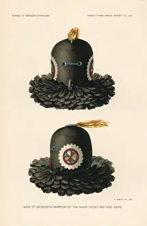 Raven Prints: Mask of Salimobiya, Warrior of the Nadir, Zuni Nation