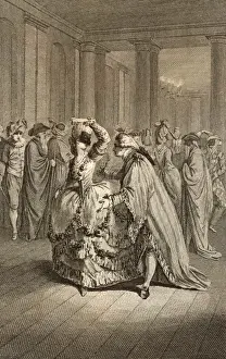 Masked Prints: MASKED BALL / FRANCE / 1780
