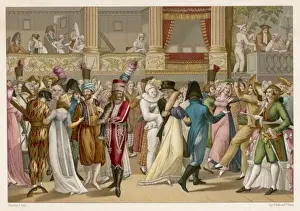 Masquerade Prints: Masked Ball / Paris / 1800