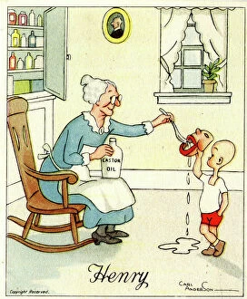 Avoiding Collection: Masking the Medicine, Henry cartoon