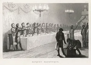 1844 Collection: A Masonic Banquet