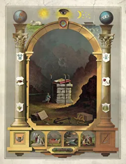 Images Dated 9th May 2012: Masonic chart