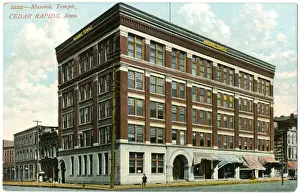 Cedar Prints: Masonic Temple, Cedar Rapids, Iowa, USA