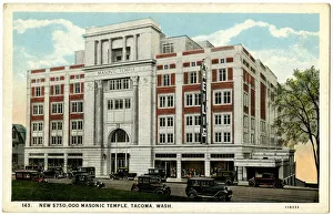Images Dated 19th March 2019: Masonic Temple, Tacoma, Washington State, USA