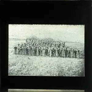 Farthing Prints: Mass Gathering of Cyclists with Penny-farthing Bicycles & Tr