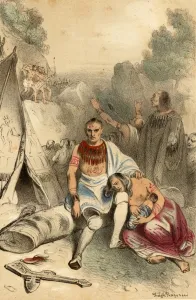 Jesuits Prints: Massacre of Hurons
