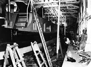 Massey Shaw fireboat under repair