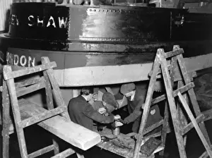 Massey Shaw fireboat under repair