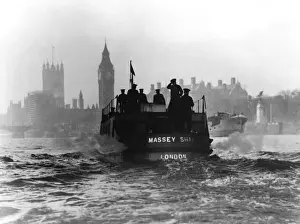 Massey Shaw fireboat on the River Thames