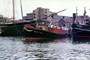 Massey Shaw fireboat, St Katharines Dock, East London