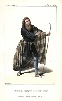 Auguste Prints: Massol in the role of Absverus (Ashverus)
