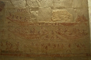 Mastaba of Ti. Interior. Egypt Mastaba of Ti. Interior. Egypt