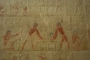 Mastaba of Ti. Interior. Egypt