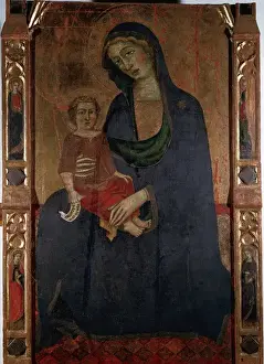 Madonna Prints: Master Alaro (14th century). Madonna with child