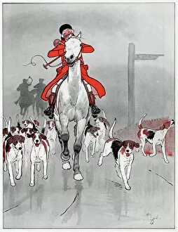 Riding Gallery: The Master foxhound by Cecil Aldin
