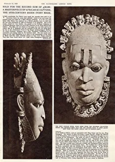 Masterpiece Prints: Masterpiece of African Sculpture Sold 1958