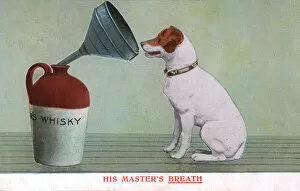 Images Dated 24th April 2012: His Masters Breath - Satire