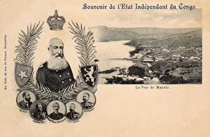 Images Dated 26th February 2016: Matadi, Congo Free State - Leopold II and Colonial Officials