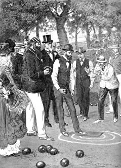 Images Dated 13th October 2004: Match of Bowls at Crystal Palace, London, 1901